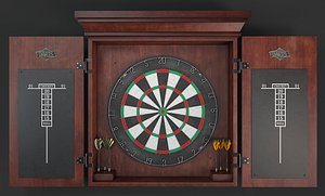 dartboard board dart 3D model