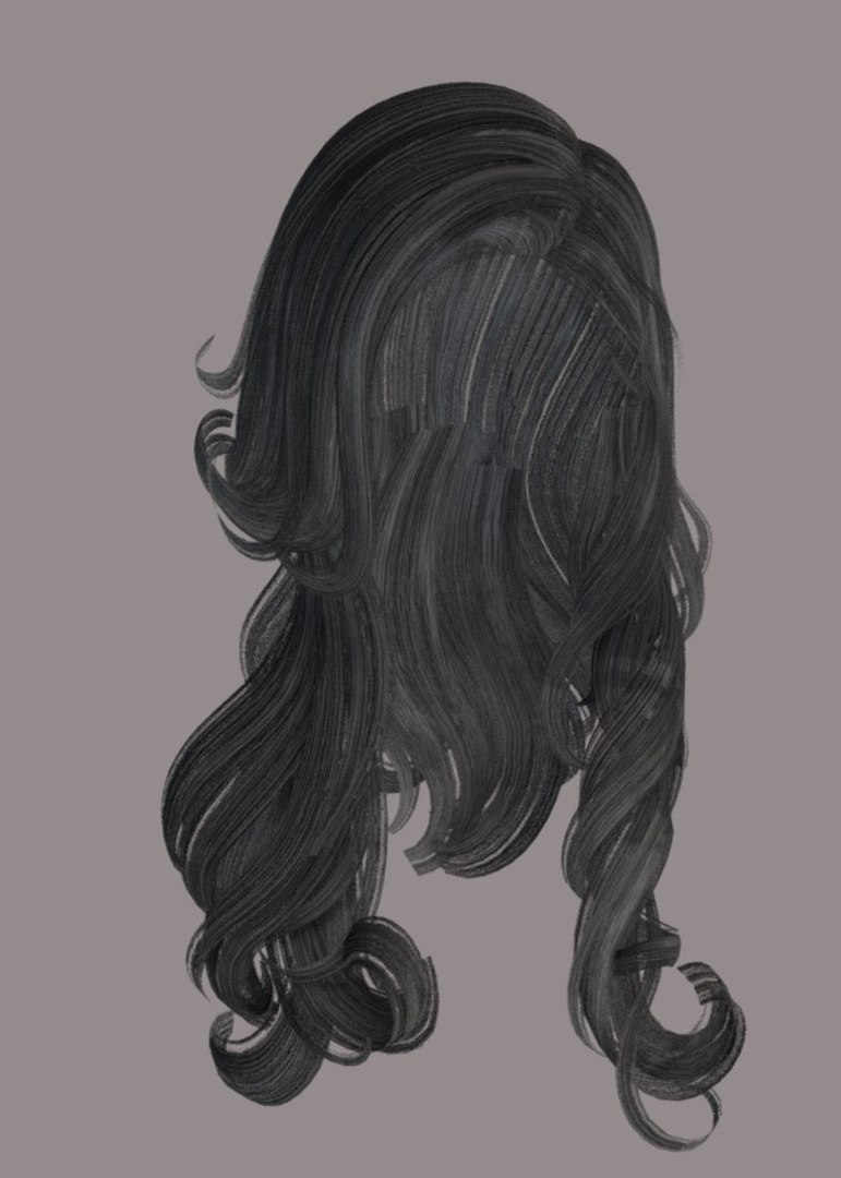 Female Hairstyle Hair 3D Model - TurboSquid 1417624