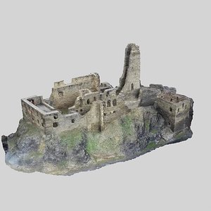 castle ruin model