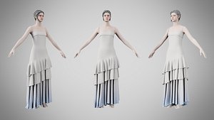 Dress 39 Silver Feather