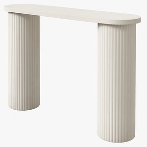 3D West Elm fluted console table model