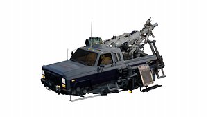 sci-fi flying pickup model