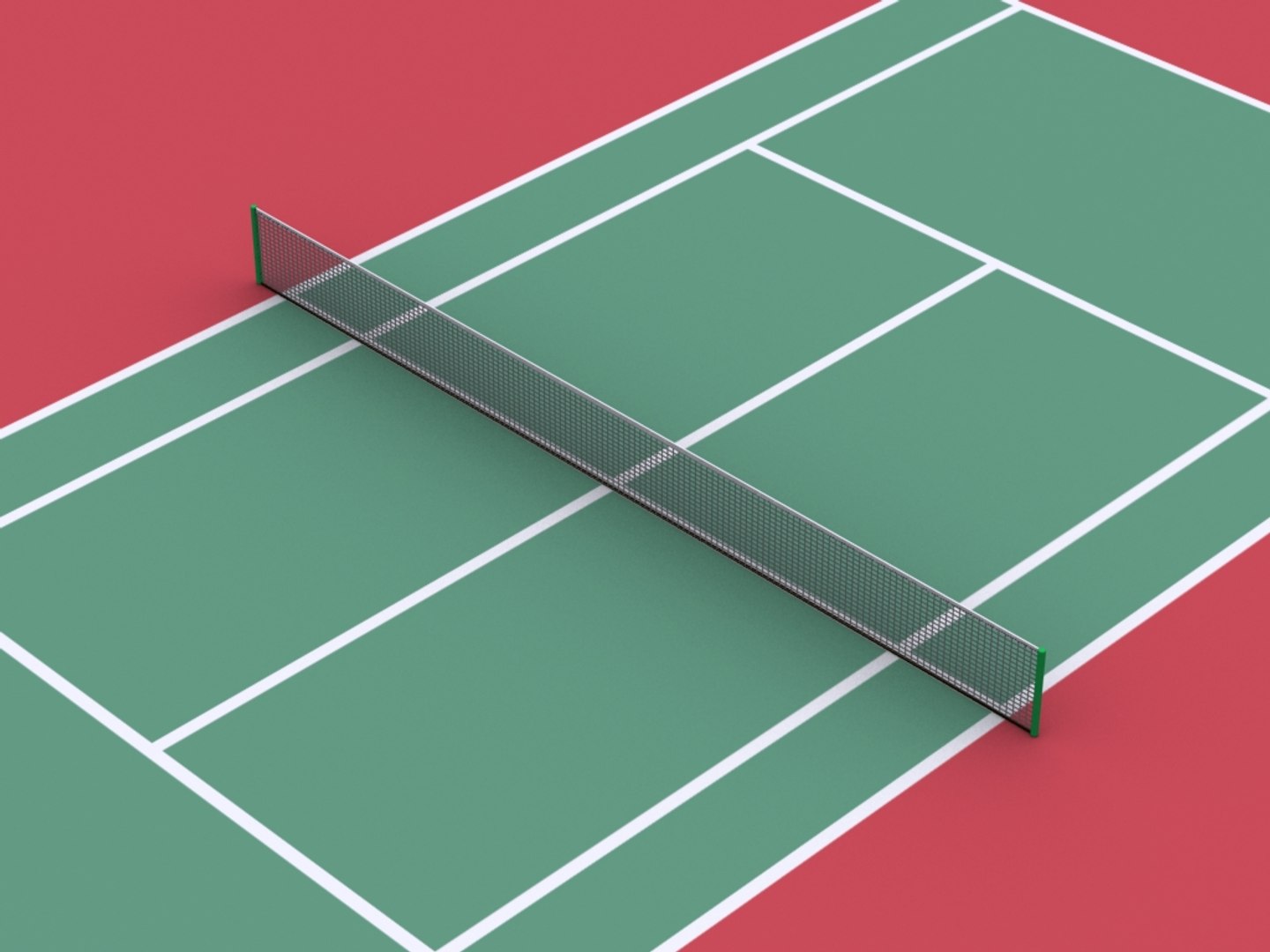 3ds Max Tennis Court Ball