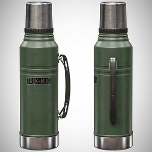 3D Camping Thermos model