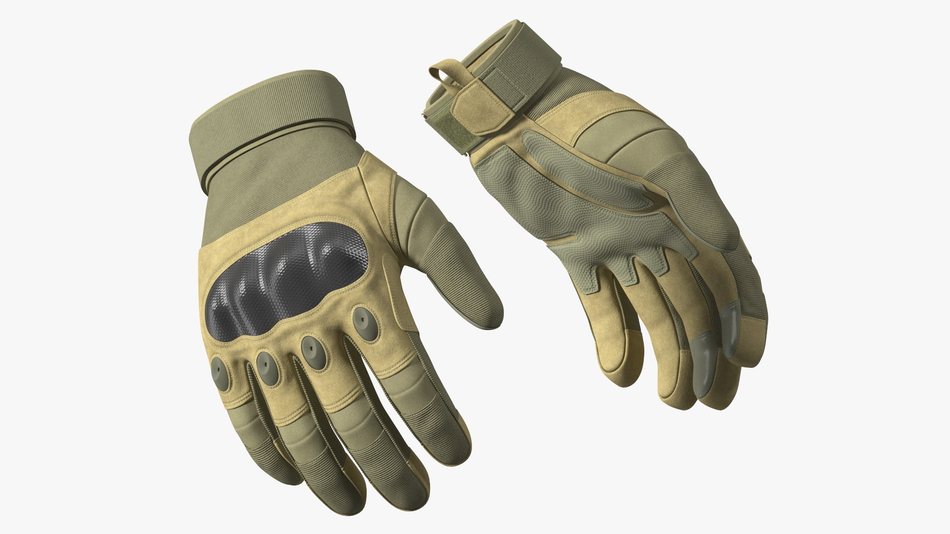Tactical Gear Gloves Fur 3D model preview