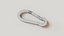 Carabiner Clip - Fully rotational clip - 3D Asset