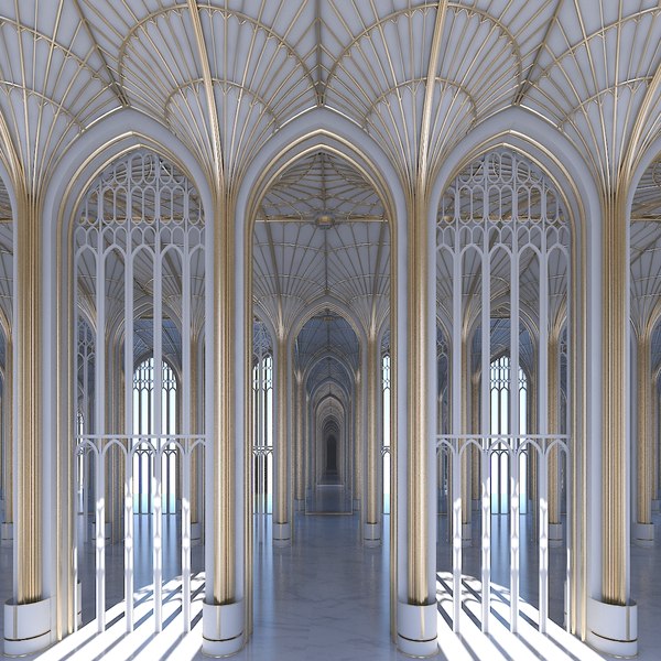 modelo 3d Interior de la catedral clásica 324 - TurboSquid 1397639