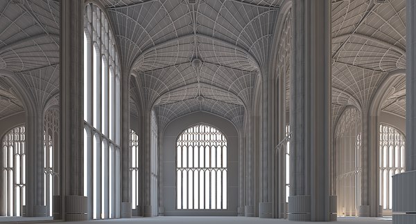 modelo 3d Interior de la catedral clásica 324 - TurboSquid 1397639
