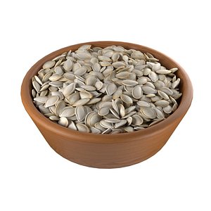 Pumpkin seed bowl 3D model