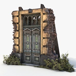 3D model old door
