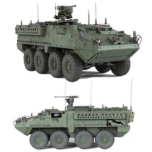 M1130 Stryker Commander Vehicle 3D model