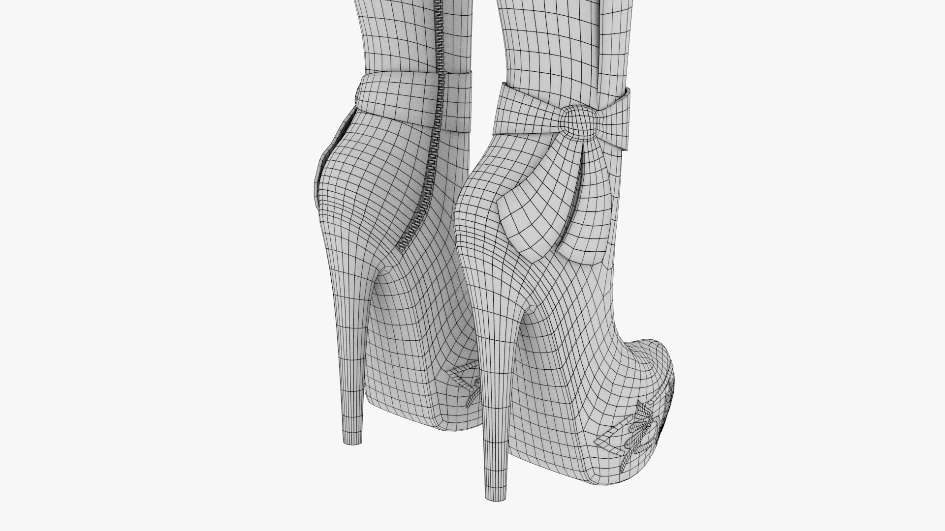 3D Boots Shoes Model - TurboSquid 1677782