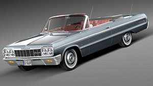 v8 antique convertible chevrolet chevy 3d c4d