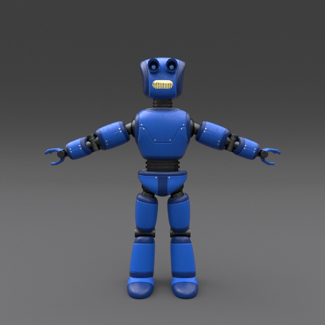 3d robot rigged
