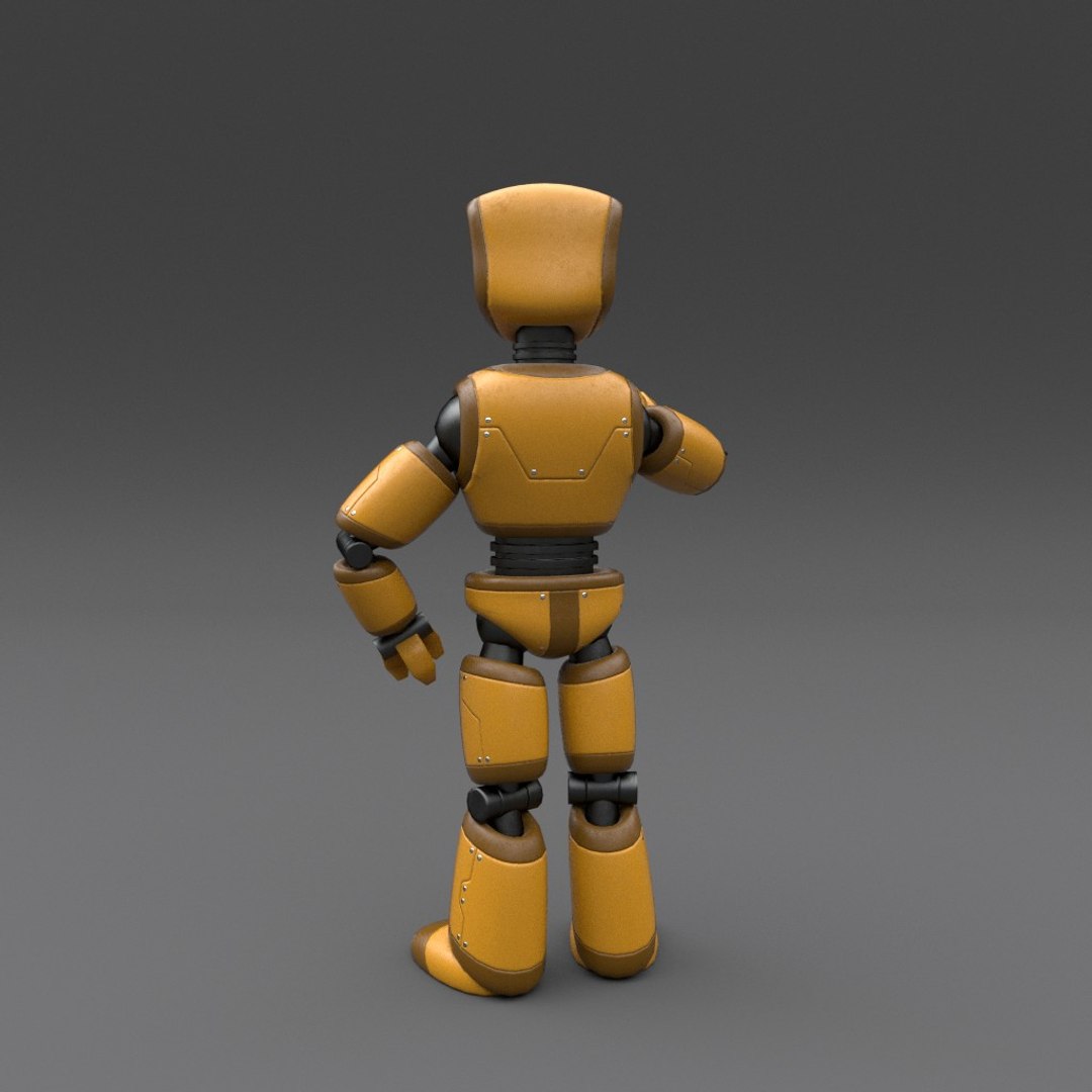 3d robot rigged