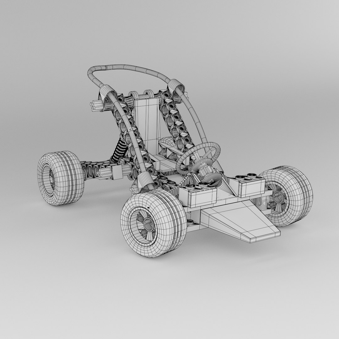 Lego Car Rigging Animation 3d Model