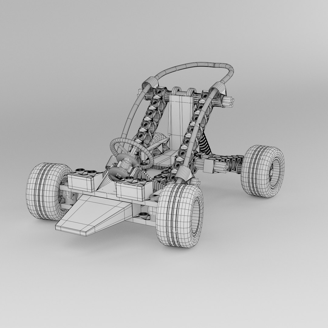 Lego Car Rigging Animation 3d Model