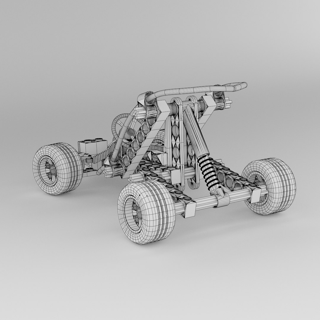 Lego Car Rigging Animation 3d Model