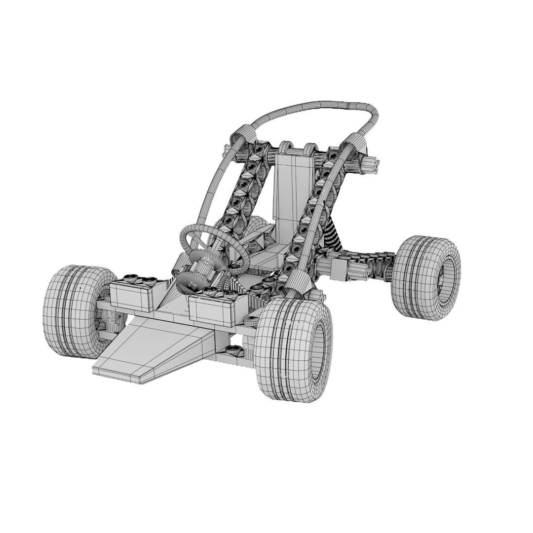 Lego Car Rigging Animation 3d Model