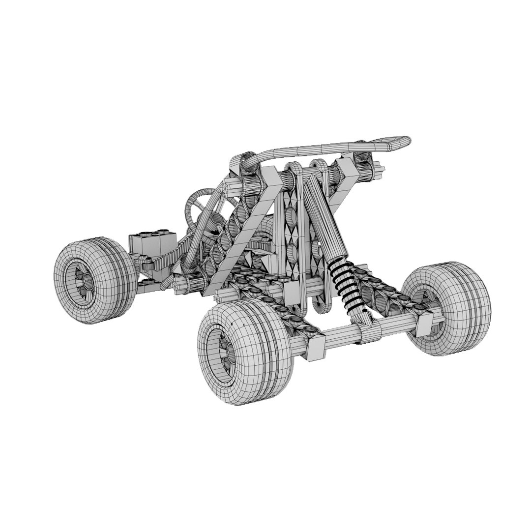 Lego Car Rigging Animation 3d Model