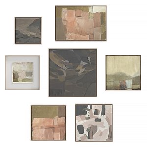 3D model Abstract Painting Frame Set 10