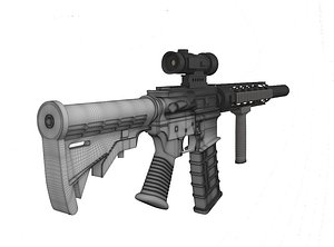 3D m4 weapon model