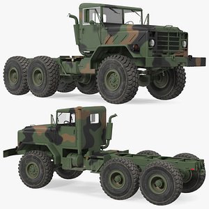 3D M939 Military Truck Green
