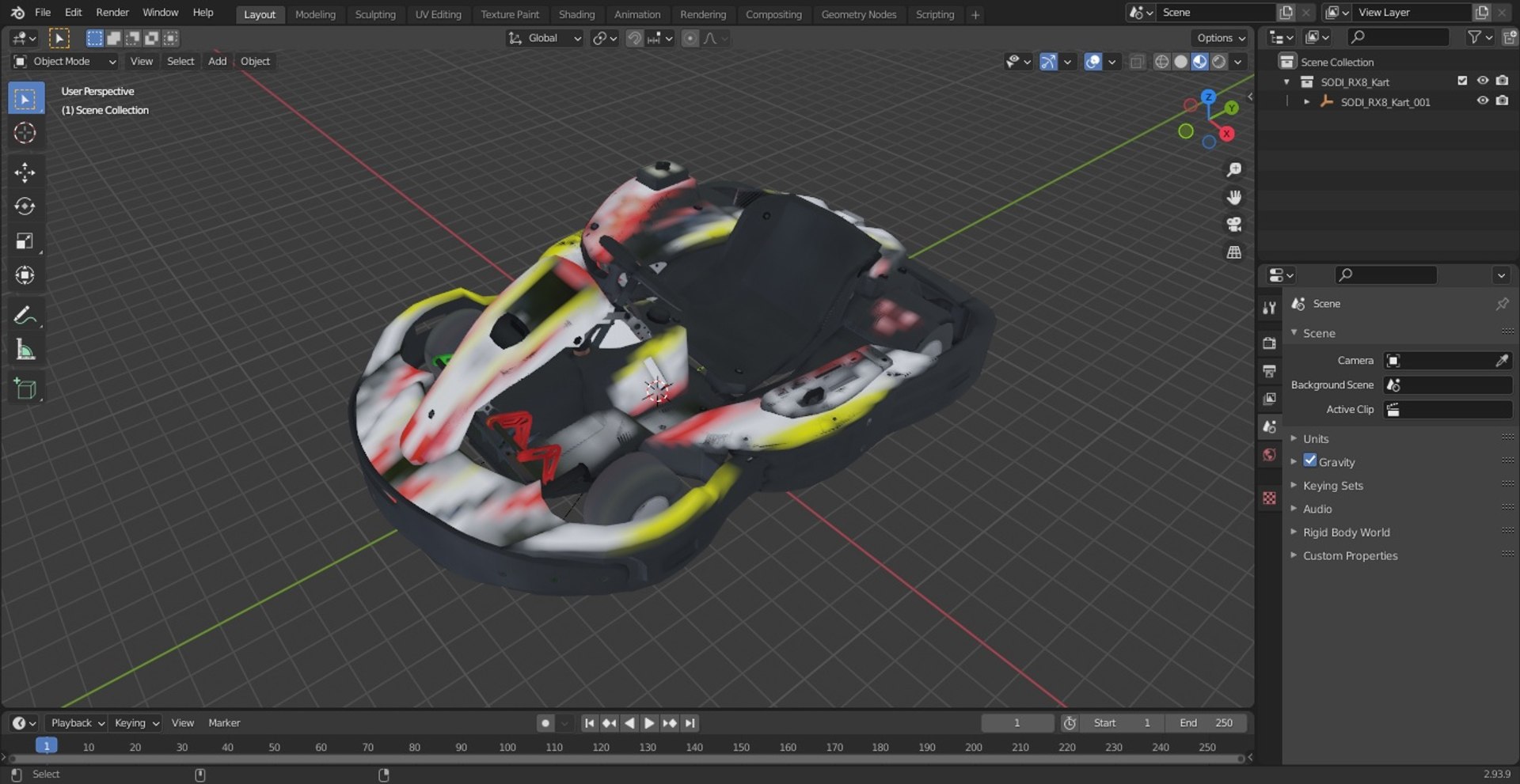 SODI RX8 Kart Model - TurboSquid 1926604