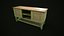 3D Old shabby sideboard