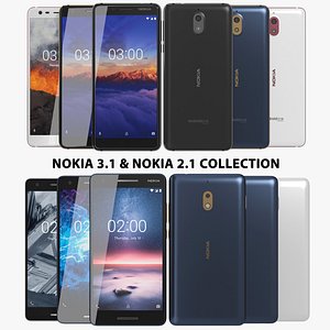 3D realistic nokia 3 1 model