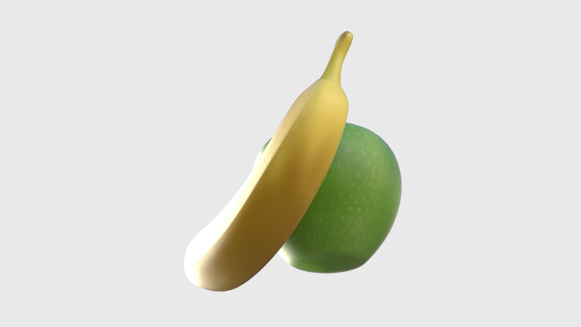 3D Apple and Banana 2021 https://p.turbosquid.com/ts-thumb/CW/OtS08A/v1/appleandbanana06/jpg/1741815614/1920x1080/fit_q87/c370a30386a8885982ae3f10c55cc3f34f6a38ad/appleandbanana06.jpg