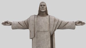 lord jesus statue 3D model