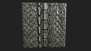 3D model Dragon Skin 4k Texture