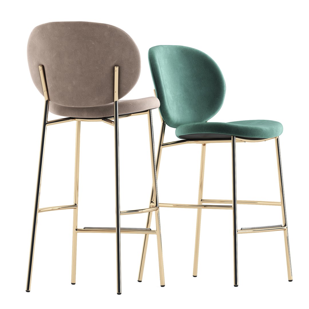 3D Model Ines Bar Stool - TurboSquid 1997829