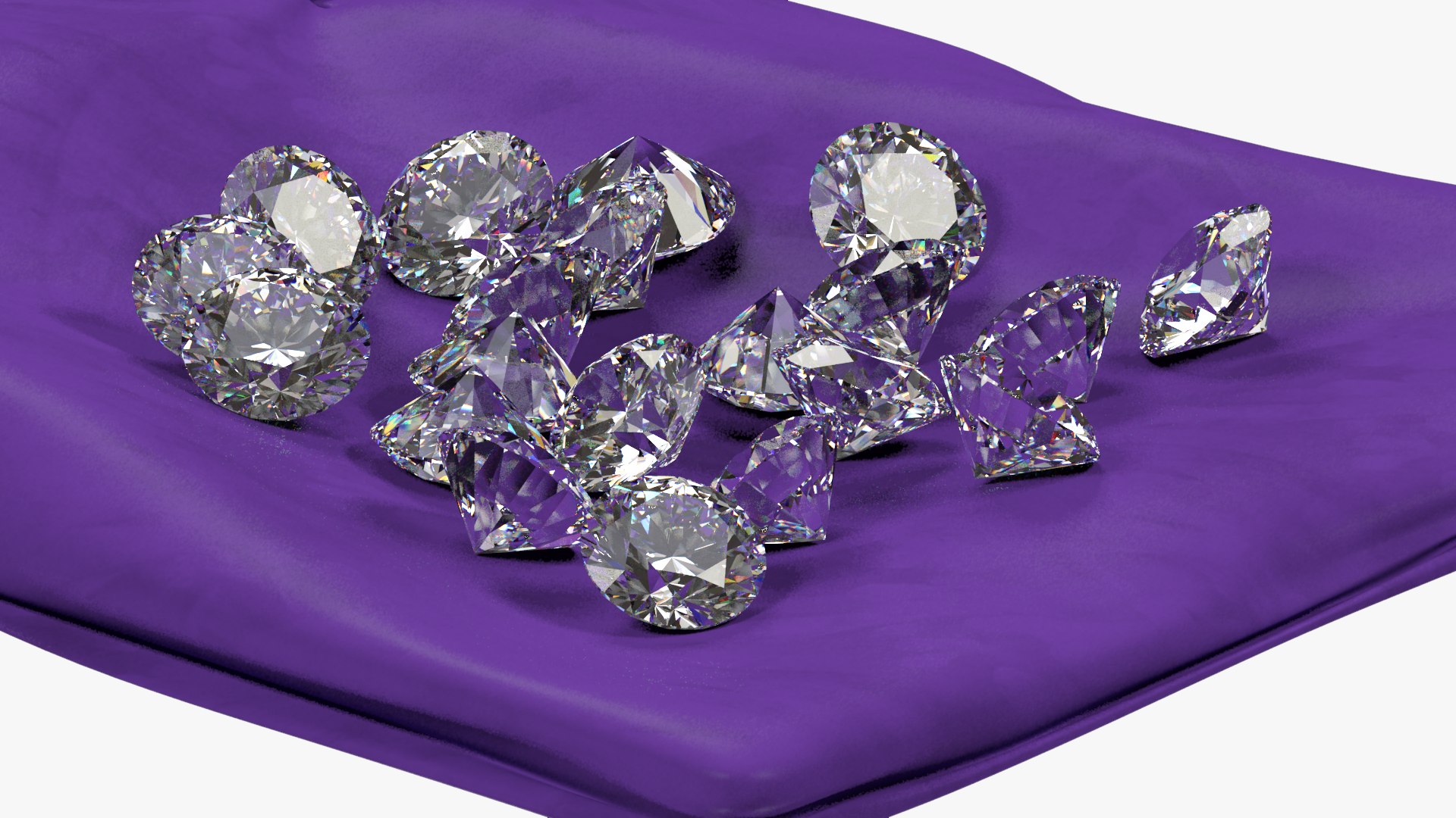 3D Model Scattering Of Diamonds - TurboSquid 1904100