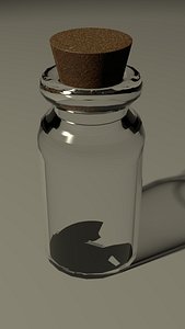 3d model small bottle