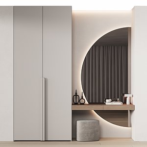 537 hallway zone 13 half round mirror 02 3D