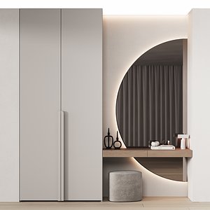 537 hallway zone 13 half round mirror 02