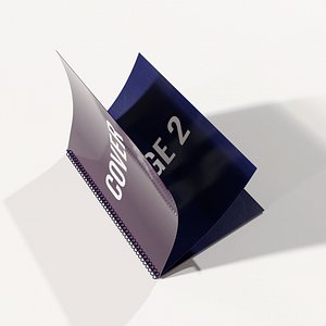 Spiral booklet in Blender