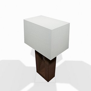 Wooden desk lamp