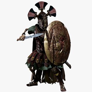 3D SKELETON SPARTAN ROYAL GUARD