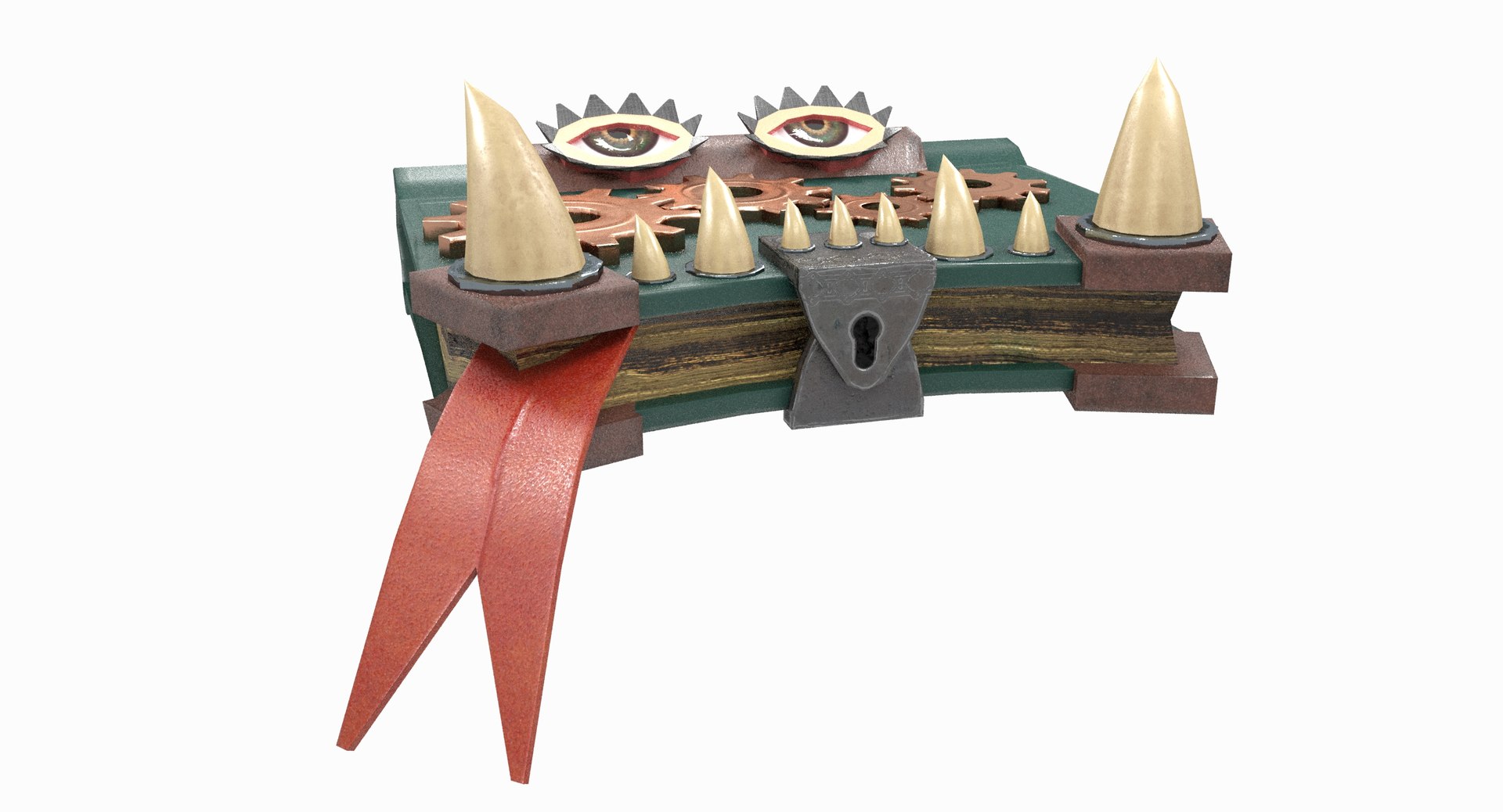 3D Toothy Book Lock - TurboSquid 1421367