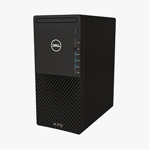 3D model Dell XPS 8940 Desktop with Optical Drive Black