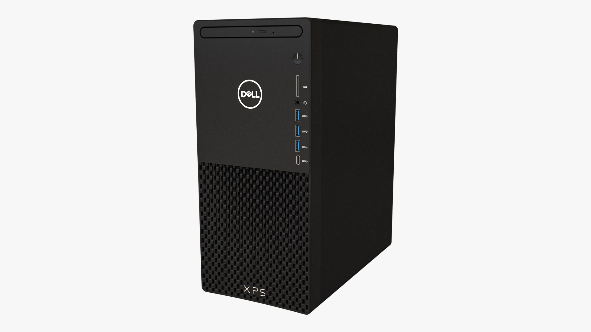 3D Model Dell XPS 8940 Desktop With Optical Drive Black TurboSquid