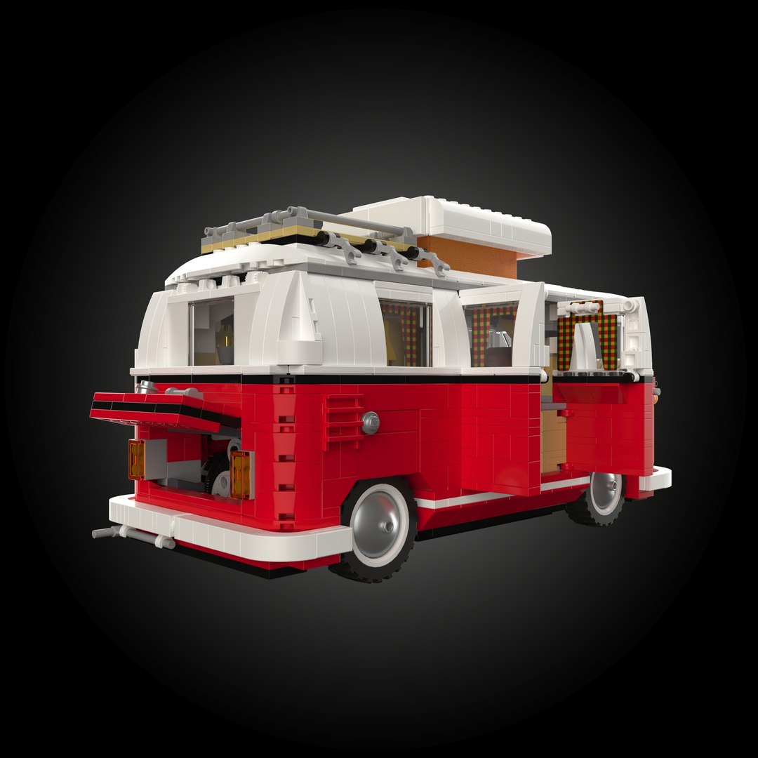 3D Lego 10220 - Volkswagen T1 Camper Van R2019 Model - TurboSquid 1906655