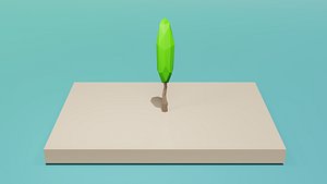 cartoon tree 3D model