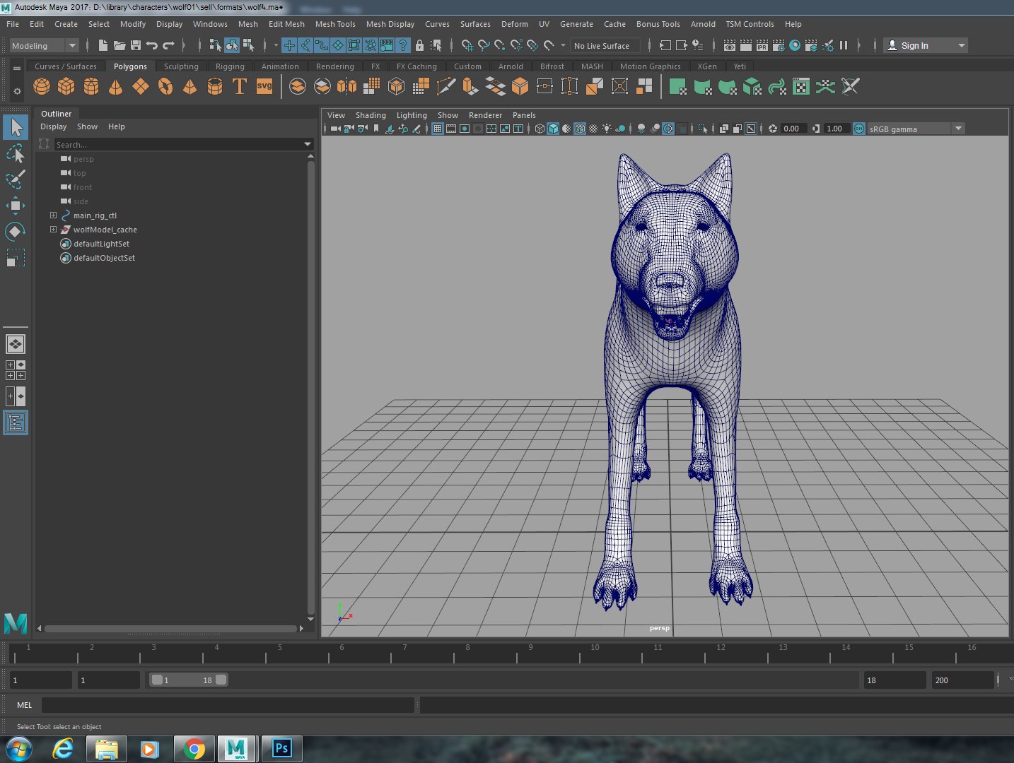 3D wolf rig - TurboSquid 1375008