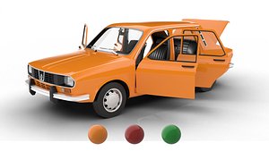 Renault 12 TL 1975 HQ 3d model 3D model