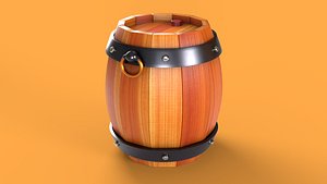STYLIZED WOODEN BARREL