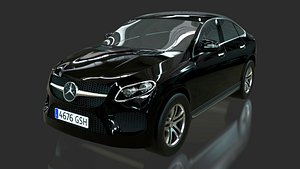 3D Mercedes GLE AMG Coupe 2018 model